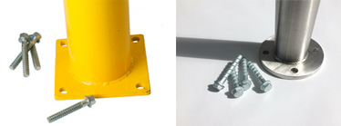 Base Plate bolt down bollards