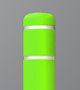 Lime Green Post COver with White Stripes