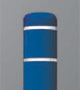 Blue Post Cover with White Stripes
